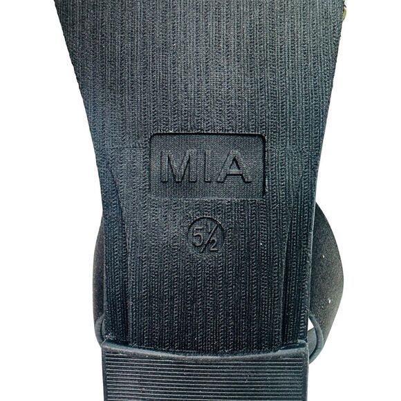 MIA Lydya Leopard Print Elastic Strap Sandals - Size 5.5 - Picture 7 of 9